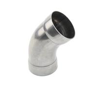 Accesorio de tubería de acero inoxidable 304 con inserción de tubo curvado de 45 grados, diámetro interior de 16 mm, 25 mm, 32 mm, 40 mm, 51 mm, 63 mm y 76 mm.(ID 76mm)