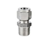 Accesorio de tubería de acero inoxidable 304, conector macho NPT de 1/4, 3/8 y 1/2 pulgadas, 3, 4, 6 y 20 mm de diámetro exteri0r, 1 unidad(10mm,304 (NPT)_1/8INCH)