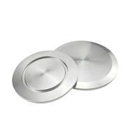 Accesorio de tubería de acero inoxidable 304 KF, KF10, KF16, KF25, KF40, KF50, KF63, 1 unidad, con tapa de extremo de vacío y abrazadera triple.(KF50 diameter 75mm)