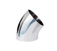 Accesorio de tubería de codo de 90 grados con soldadura sanitaria de acero inoxidable 304 - Conector de manguera duradero for una fácil instalación (1 unidad)(48x1.5mm)