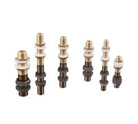 Accesorio de tubería de latón con rosca completa de 1/8", 1/4", 3/8" BSP, 30, 40, 50, 60, 80, 100 y 120 mm, for entrada y salida de tanque de agua y acuario.(1l8-BSP-L-50mm)