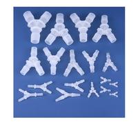Accesorio de tubería de plástico tipo Y de 2,4-19,5 mm, conector de manguera de riego de 3 vías con púa Pagoda, accesorio divisor de manguera for acuario.(1 Pcs,4.8mm)