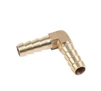 Accesorio de tubería de púas de latón, codo recto, forma TYX, conector de 2, 3 y 4 vías for tubos de agua de cobre de 6 mm a 19 mm, 8 mm, 10 mm, 14 mm, 16 mm y 4 mm(Elbow 2 Way,12MM BARB_1PCS)