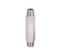 Accesorio de tubería de rosca macho BSP, conector de alta presión de acero inoxidable 304 de 1/8" 1/4" 3/8" 1/2", adaptador de pezón largo hexagonal(1/8x27mm)