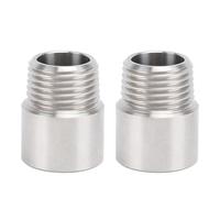 Accesorio de tubería NPT macho de 1/2 pulgada a hembra NPT de 1/2 pulgada, acoplador adaptador de tubería de acero inoxidable, accesorio de extensión de tubería de acero
