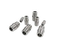 Accesorio de tubería resistente a alta presión con reductor de boquilla hexagonal de acero inoxidable 304, rosca macho de 1/8", 1/4", 3/8", 1/2", 3/4", 1"(Male 02 x Male 02)