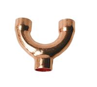 Accesorio de tubería soldadura cobre 9,52-42 mm, conector enchufe 3 vías tipo Y igual tamaño for aire acondicionado y refrigeración(42mm)