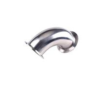 Accesorio de Tubo de Codo de 90° con Abrazadera Tri de Acero Inoxidable SS304 (ID 19mm-108mm) Pulido Espejo Sanitario para Homebrew, Alimentación & Farmacia - 1 Pieza(45mm Ferrule 64)