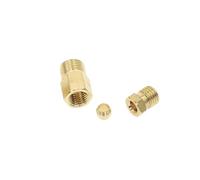 Accesorio de tubo de virola 1 pieza de unión tubo férula compresión, conector 4-6 mm diámetro exteri0r, adaptador tubería aceite latón M5 M6 M8 M10(6MM X M6 X 1)