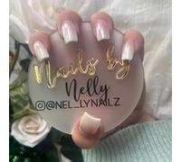 Accesorio de uñas personalizado, disco acrílico personalizado para fotos de manicura y selfies de arte de uñas, accesorio de fotos de uñas personalizado (transparente, 10 cm)