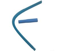 Accesorio de vacío para kit de limpieza de ventilación de secadora, removedor de pelusas para rejillas de ventilación de secadora, manguera de plástico azul flexible de 92 cm compatible con