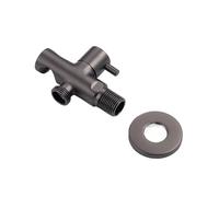 Accesorio De Válvula Grifo Bidé Latón, Dorado, Negro, Cromado, Gris, Portátil Agua Fría Individual, Inodoro Ducha(Grey valve)