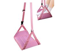 Accesorio de viaje - Correa portátil para colgar pies, cojín de suspensión de asiento ajustable en altura con de transporte plegable incluida, función de soporte de reducción de presión, ideal