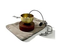 Accesorio de yoga hecho a mano, instrumento de sonido para experiencias serenas, sala de estar, apoyo a la naturaleza, práctica de relajación, cuencos tibetanos, meditación