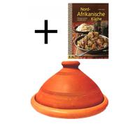 Accesorio Decorativo Marroquí Tajine De Vidrio Natural Terracota 26cm