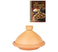 Accesorio Decorativo Tajine Marroquí Terracota Vidrio Natural 36 cm