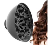 Accesorio difusor de pelo, accesorio completo para secador de pelo, herramienta de peinado resistente al calor, diseño de flujo de aire que reduce el encrespamiento, ideal para viajes, vacaciones, spa