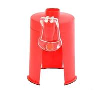 Accesorio dispensador de bebidas para botellas. Grifo de ABS rojo para bebidas gaseosas y refrescos. Uso en fiestas en el jardín, tamaño compacto (tipo B)