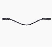 Accesorio ecuestre Frontalera Precious HKM - Black / Full