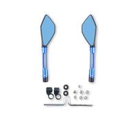 Accesorio Exterior Espejo Retrovisor para Motocicleta, Accesorios De Espejos Laterales para Ys 150 Tmax 530 TDM 850 Fz6n Mt10 C8 Nmax 155 Fazer8(BLU)