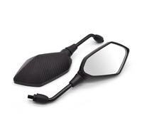 Accesorio Exterior Espejo Retrovisor para Motocicleta, Accesorios De Lateral para Patinete con Perno 8/10mm, para Kawasaki para Versys 650 KLZ1000 Z400(Carbon Fiber)