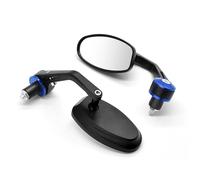 Accesorio Exterior Espejo Retrovisor para Motocicleta, Lateral con Mango De Cristal Blanco para CBR 1000 RR, para Goldwing Gl1500 Transalp XLT600(BLU)