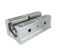 Accesorio for tornillos de bolas, bloque deslizante de rodamiento, SBR12LUU-40LUU, aluminio de tipo abierto, movimiento lineal de orificio interior de 20 mm(SBR40LUU)