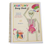 Accesorio interactivo de libro de anatomía humana para niños que aprenden y multifunción para edades de 6 a 8 años, juego de aprendizaje de anatomía