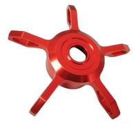 Accesorio ligero de aleación de aluminio mecanizado CNC para carretes de cebo con soporte de freno de cinco estrellas y compatibilidad de 60 mm (rojo)