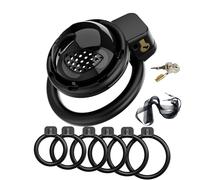 Accesorio ligero desmontable para jaula fija de fitness con 6 anillos para hombres-ukhlZ72 (Negro)