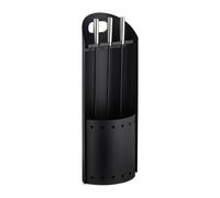Relaxdays Utensilios de Limpieza para chimeneas, Cuatro Accesorios, Pala, Escoba, Atizador & Soporte, Negro