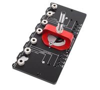 Accesorio Localizador de Orificios de Taladro para Carpintería Plantilla de Bolsillo Accesorios para Instalación de Bisagras Opciones de Desplazamiento de Bisagra de 3 Mm, 5 Mm o