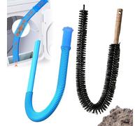 Accesorio Manguera Aspiradora de Secadora - Removedor Universal Flexible Rápido,Kit para Limpiar Conductos de Secadora - para Hogar Taller Lavandería Ropa Coche Suelo Pared Techo Lavado Polvo Pelo Mas