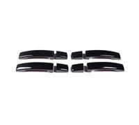 Accesorio Manija Auto Compatible Con Land Para Rover Para Discovery 4 2010-2016 Para Range Para Rover Para Sport 2008-2013 Embellecedor Cubierta Manija De Puerta Exterior Coche(Black Without hole)