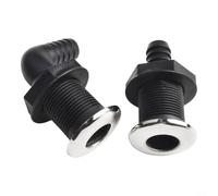 Accesorio marino a través del casco compatible con accesorios de ventilación de sentina y agujeros de drenaje de cubierta en recipientes (3/4 pulgadas)