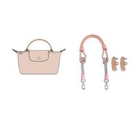 Accesorio Mejorado con Correa for el Hombro reconstruida y Tejida de Nailon for el Bolso Longchamp Mini(Lotus Root Powder)