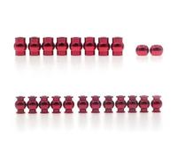 Accesorio Modelos RC Para Arrma 1/10 4x4 Para Granite Big Para Rock Para Senton Para Typhon 22 Uds Conjunto De Cabezal De Bola Pivotante De Aleación De Aluminio Piezas De Mejora De Coche RC