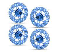 Accesorio Modelos RC para Arrma para Infraction para Limitless para Felony para Typhon 1/7 1/8 RC Coche 4 Uds Disco Freno Metal Rueda para Cubo Hexagonal 17mm(Blue)