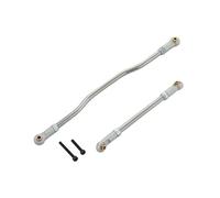 Accesorio Modelos RC para Axial para Capra 1,9 para Unlimited Trail para Buggy 1/10 2 Uds Enlaces De Dirección Ajustables Extremo Varilla Metal RC Crawler Upgrade(Silver)