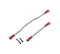 Accesorio Modelos RC para Axial para Capra 1,9 para Unlimited Trail para Buggy 1/10 2 Uds Enlaces De Dirección Ajustables Extremo Varilla Metal RC Crawler Upgrade(Red)