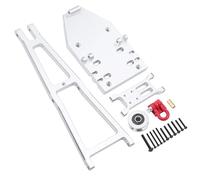 Accesorio Modelos RC para Axial para Capra 1,9 para Utb Trail para Buggy 1/10 RC Mejora Coche Piezas Aluminio Camión/Remolque Brazo Grúa Kit Pieza Construcción sobre Orugas(Silver)