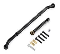 Accesorio Modelos RC para Axial para Scx10 1/10 RC Trepador Control Remoto Accesorios Coche Camión Repuestos Enlace Dirección Aluminio Juego Brazo(Black)