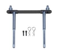 Accesorio Modelos RC para Axial para SCX10 II 90046 1/10 Soportes De Poste Carrocería Delantero/Trasero Aluminio Columna Carcasa Coche con Clip Piezas Trepador Control Remoto(Titanium,Rear)