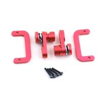 Accesorio Modelos RC para Axial para SCX10 III 1/10 Metal Dig 2-Speed Shift Servo Horn Arm & Protect Mount SetRC Crawler Car Upgrade Parts Accesorios(Red)