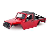 Accesorio Modelos RC para Axial para Scx10 para 90046 para Wrangler 1/10 313mm Distancia Entre Ejes Plástico Duro Camioneta Cuerpo Shell Sin Montar Kit RC(Red)