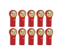 Accesorio Modelos RC para AXIAL para SCX10 para Tamiya CC01 YK4102 1/10 M4 Barra De Enlace Extremo Bola Junta Amortiguador Metal RC Coche Orugas Piezas(Red,10pcs)