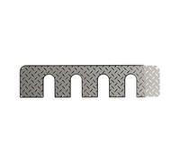 Accesorio Modelos RC para FMS Fcx10 para Lc80 1/10 Portaequipajes De Techo Metal Hoja Decoración RC Crawler Piezas Mejora Repuesto Decorativo(Silver,R160Q)