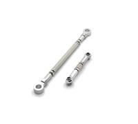 Accesorio Modelos RC para HuangBo para Toys ZP1001 ZP1002 ZP1003 ZP1004 1/10 Varilla De Conexión Dirección del Eje Delantero Mejora Metal Piezas Coche RC Servo Enlace(Silver)