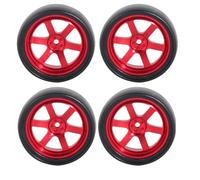 Accesorio Modelos RC para LDRC LD1801 LD1802 LD1803 LD1804 A01 A02 A86 1/18 4 Uds Metal 32mm Hard Drift Neumático Rueda Coche Actualización(JSLG-RC)