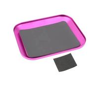 Accesorio Modelos RC para Mini Estera Tornillo Placa Bandeja Caja Brocas Aleación Aluminio Coche Barco Dron Modelo Trepador Control Remoto Herramientas Reparación Teléfonos(Pink)